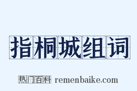 指桐城组词是什么意思的图片